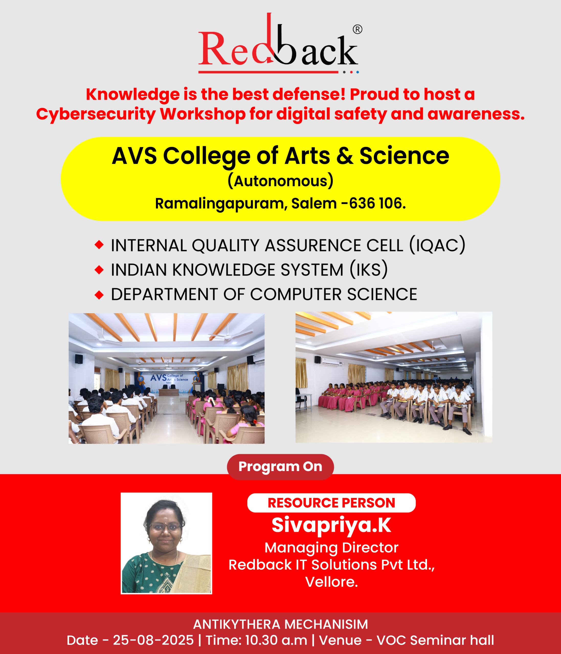 AVS College of Arts & Science