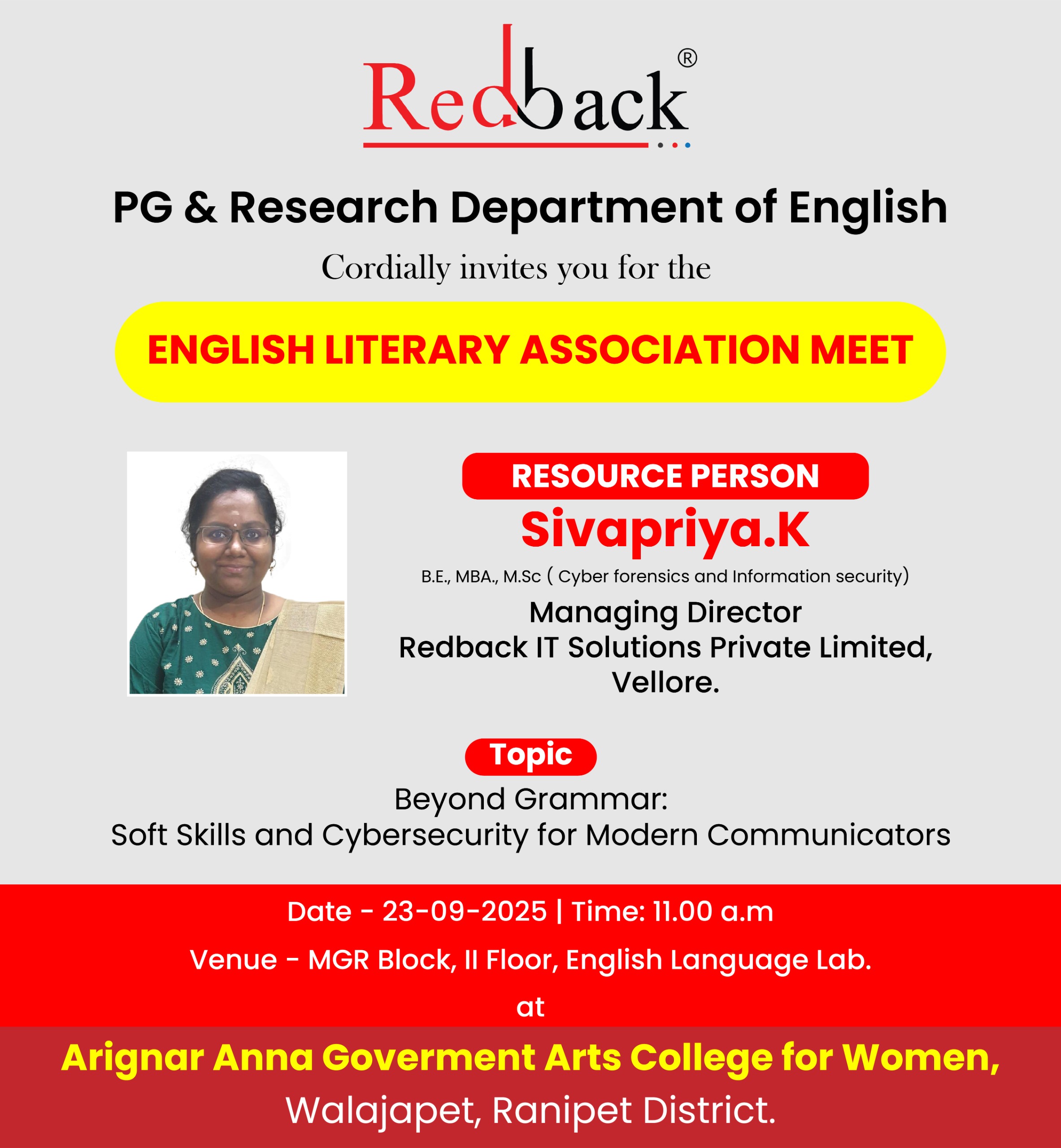 English Literary Association Meeting