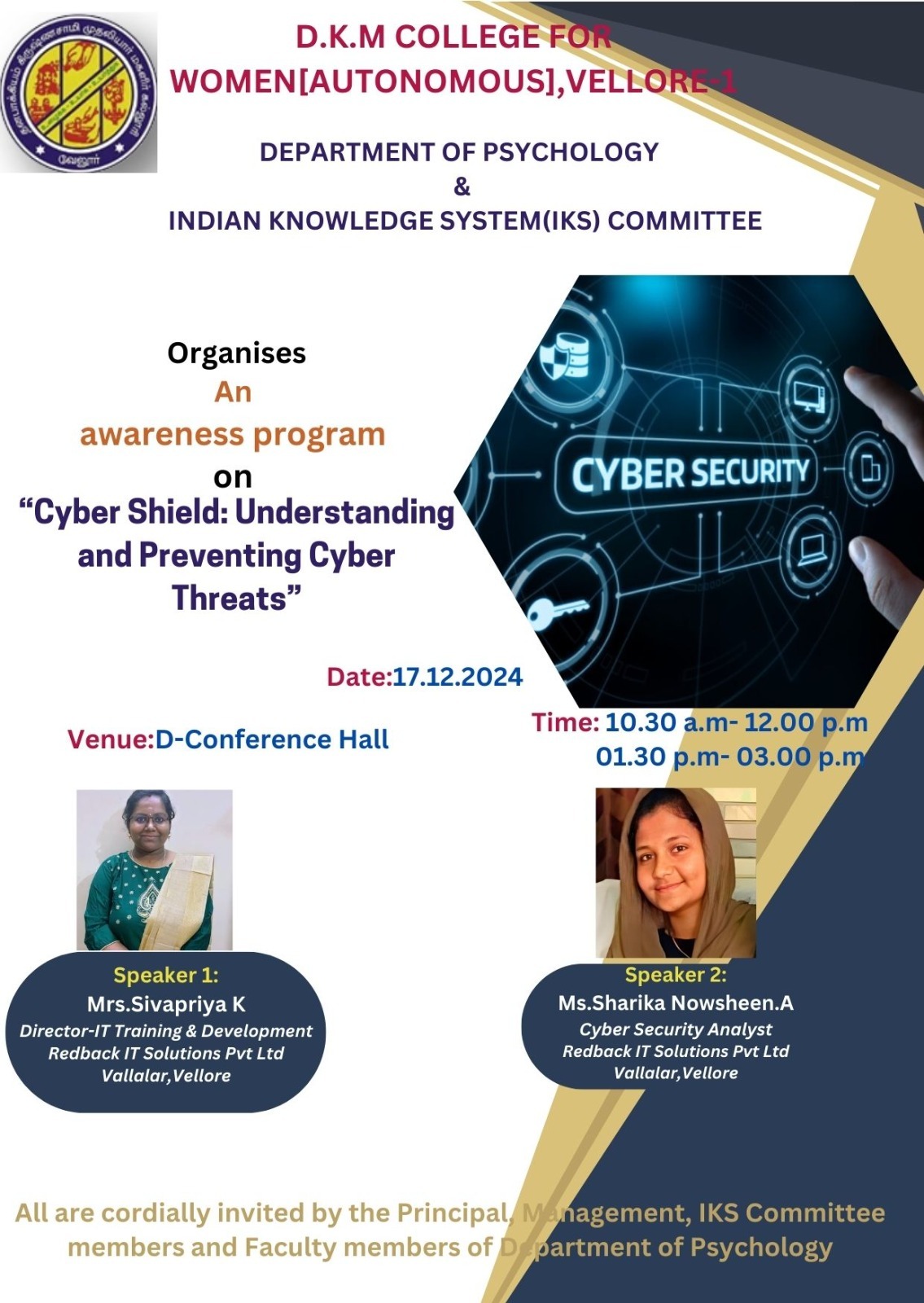 DKM College for Women, Vellore