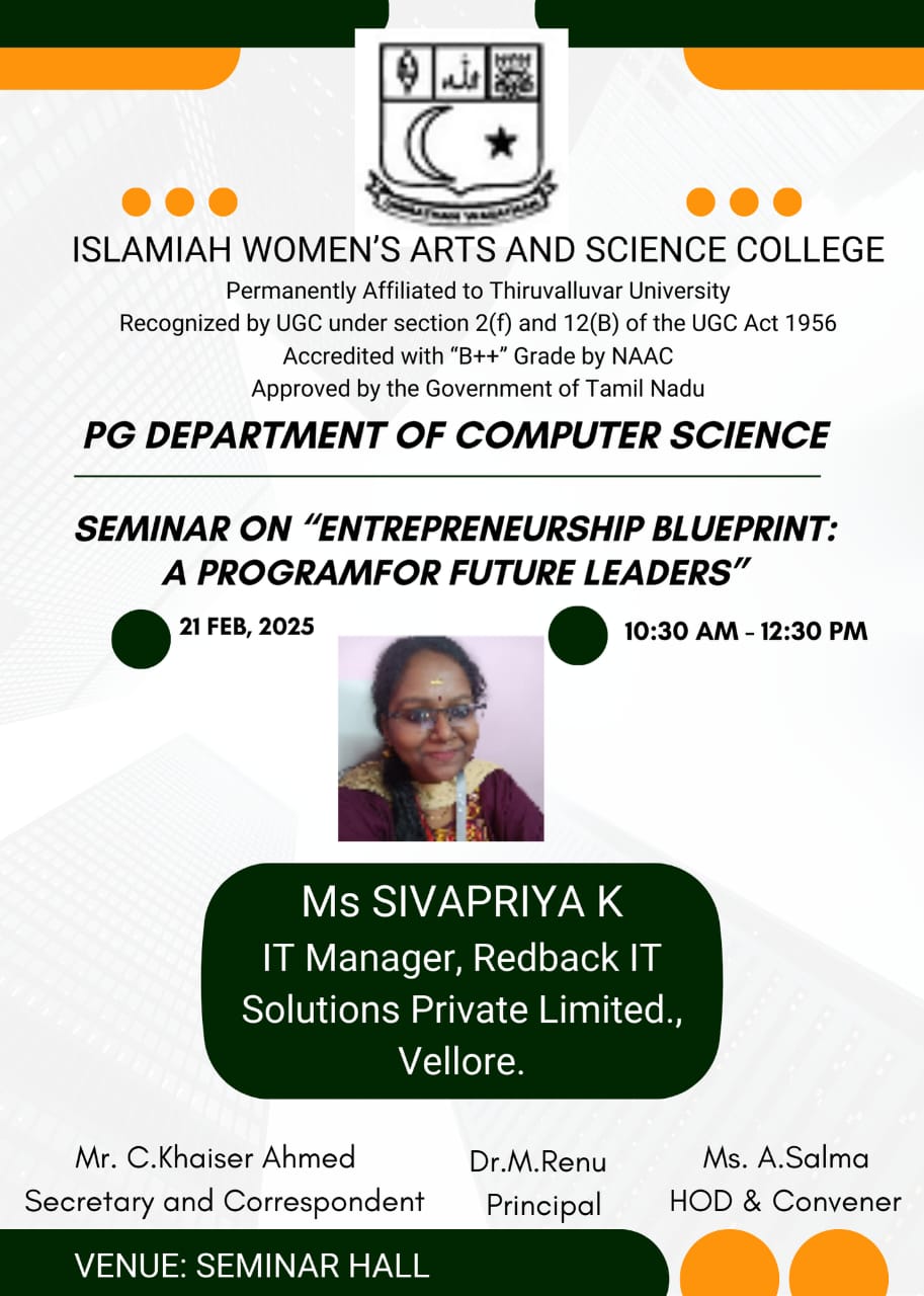 Islamiah Womens College ,Vaniyambadi