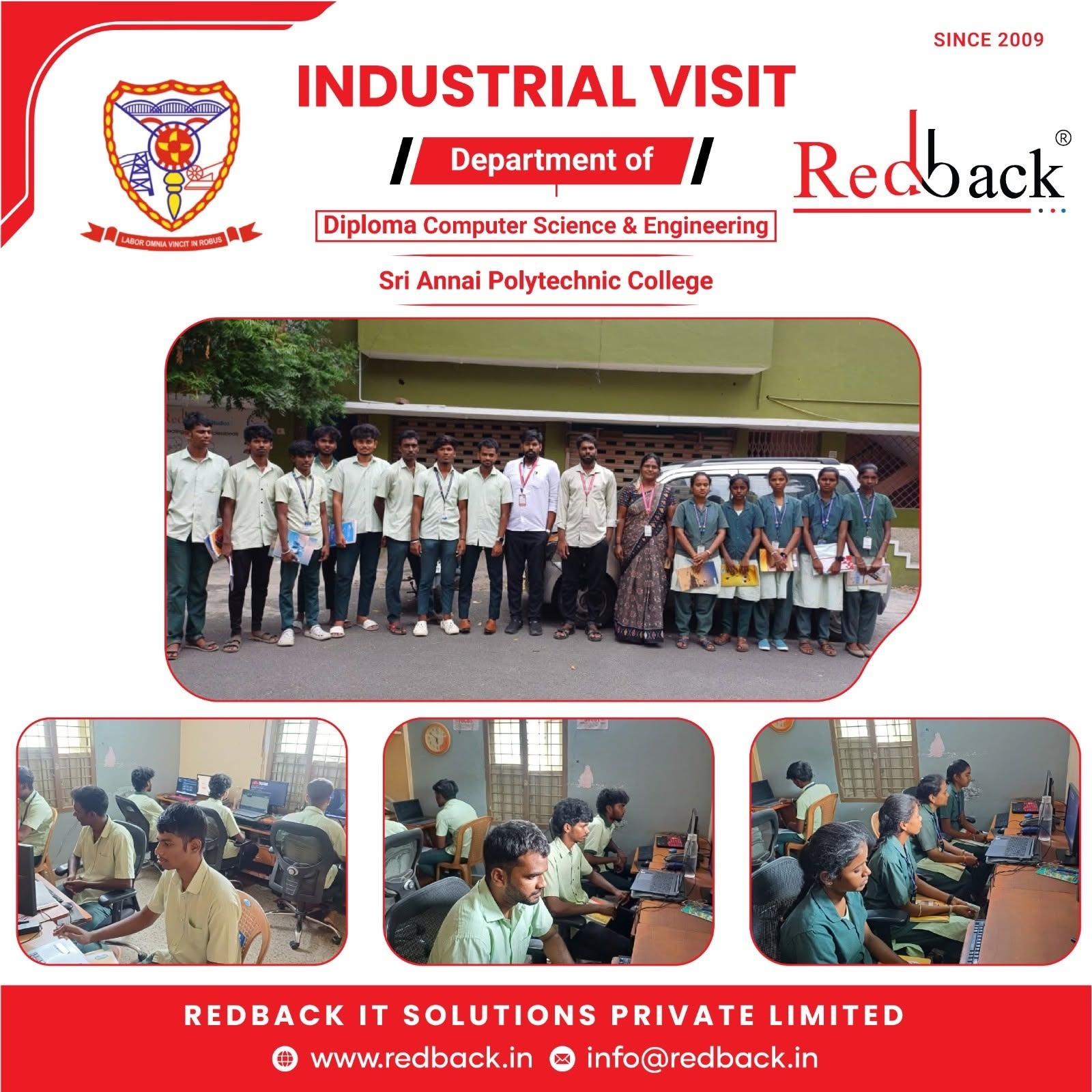 INDUSTRIAL VISIT 2026 | SRI ANNAI POLYTECHNIC COLLEGE